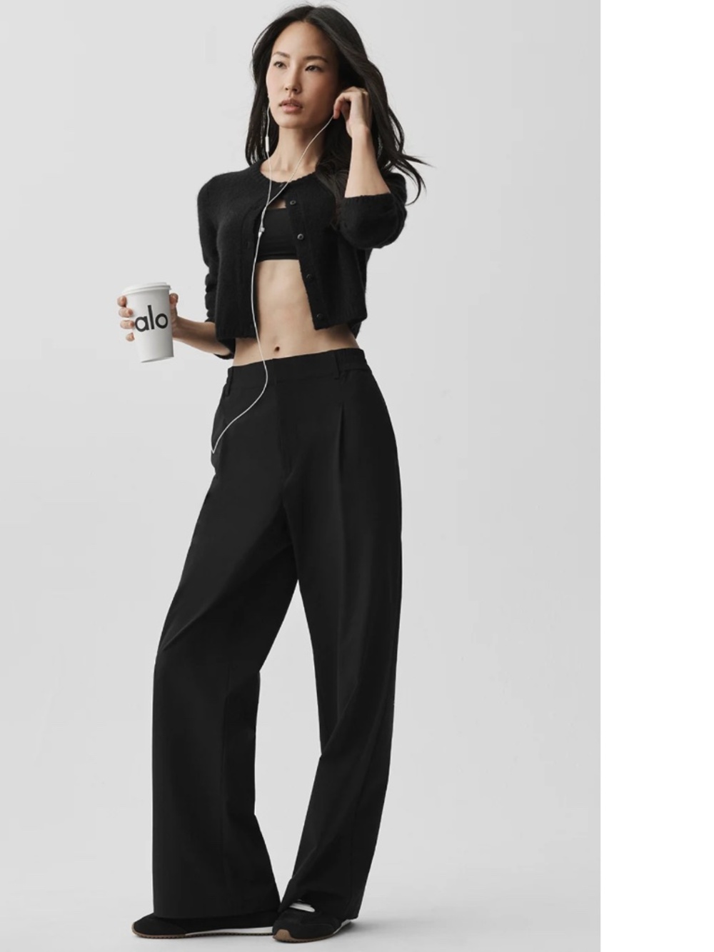Alo Yoga High-Waist Pursuit Trouser Black Size Small